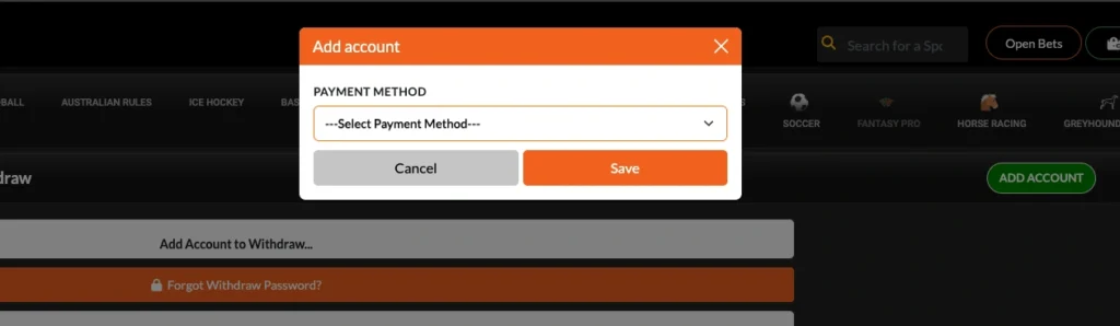 Selecting Payment Method