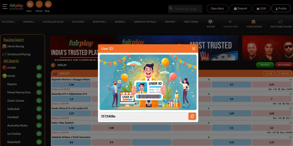 Official Fairplay Dashboard
