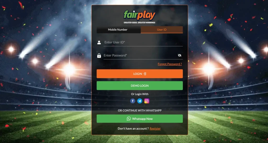 Login Fairplay via userID
